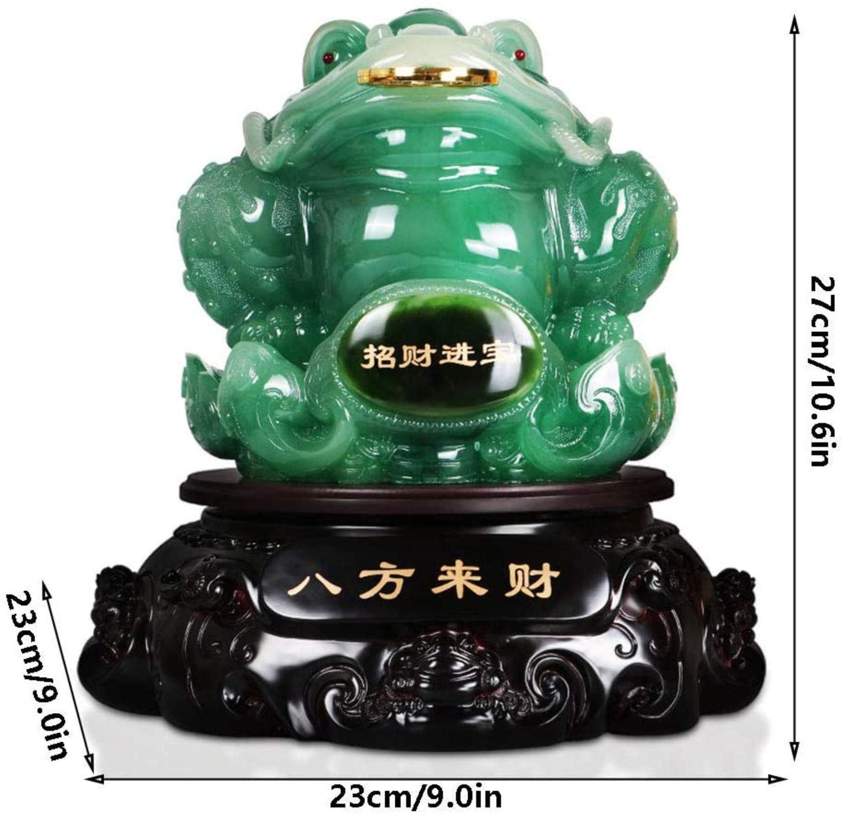 Amazon.co.jp: 中国の幸運の金カエル、三本足の富のカエルまたは金